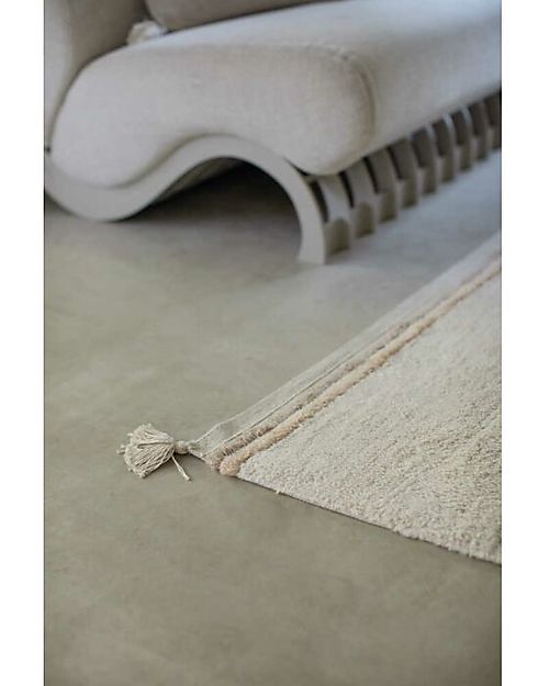 Lorena Canals Washable Rug - Bloom Natural - Fantasy Garden - Natural and Pink - Cotton - (120x160 cm) Carpets