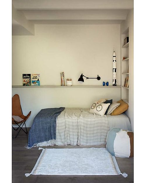 Lorena Canals Washable Rug - Bloom Natural - Fantasy Garden - Natural and Pink - Cotton - (120x160 cm) Carpets