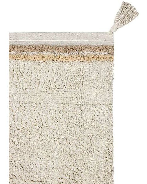 Lorena Canals Washable Rug - Bloom Natural - Fantasy Garden - Natural and Pink - Cotton - (90x130 cm) Carpets
