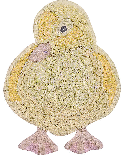 Lorena Canals Washable Rug - Ducky - Cotton - Animal Rugs Collection - 95 x 120 cm Carpets