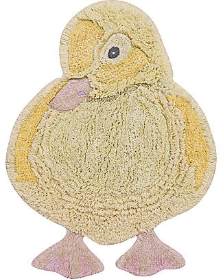 Lorena Canals Washable Rug - Ducky - Cotton - Animal Rugs Collection - 95 x 120 cm Carpets