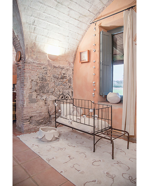 Lorena Canals Washable Rug English Garden, Ivory - 100% Cotton (140x210cm) Carpets