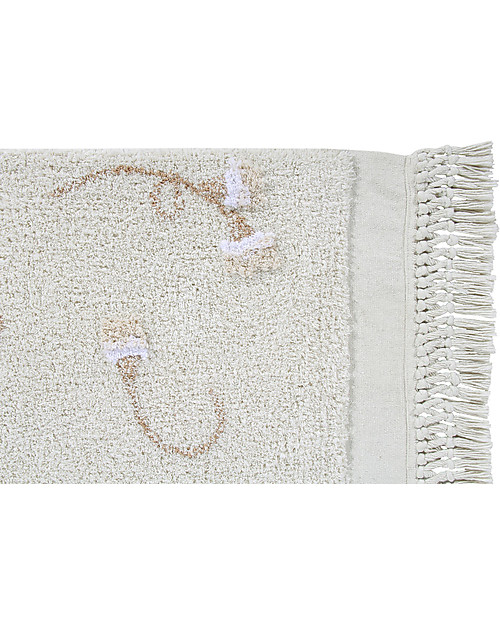 Lorena Canals Washable Rug English Garden, Ivory - 100% Cotton (140x210cm) Carpets