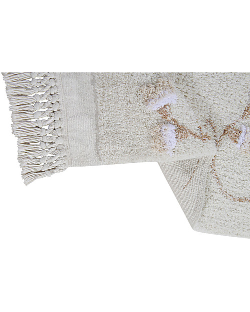 Lorena Canals Washable Rug English Garden, Ivory - 100% Cotton (140x210cm) Carpets