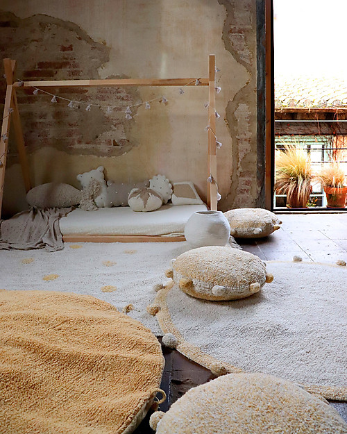 Lorena Canals Washable Rug Hippy Dots - Honey - Cotton (120cm x 160cm) Carpets