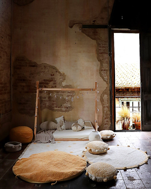 Lorena Canals Washable Rug Hippy Dots - Honey - Cotton (120cm x 160cm) Carpets