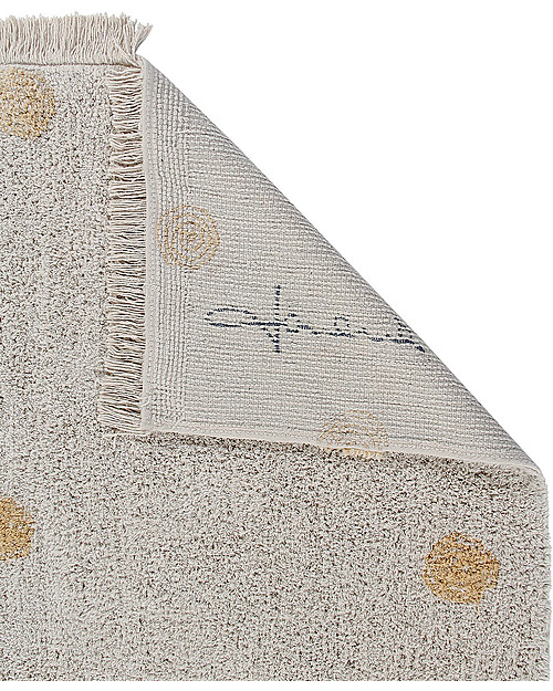 Lorena Canals Washable Rug Hippy Dots - Honey - Cotton (120cm x 160cm) Carpets