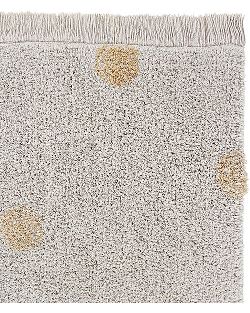 Lorena Canals Washable Rug Hippy Dots - Honey - Cotton (120cm x 160cm) Carpets