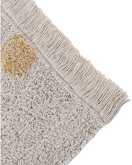 Lorena Canals Washable Rug Hippy Dots - Honey - Cotton (120cm x 160cm) Carpets
