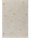 Lorena Canals Washable Rug Hippy Dots - Honey - Cotton (120cm x 160cm) Carpets