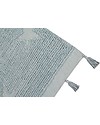 Lorena Canals Washable Rug Hippy Stars, Aqua blue - 100% Cotton (120 x 175 cm) Carpets