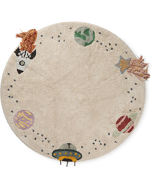Lorena Canals Washable Rug - Interstellar - Astronaut Collection - Diameter 140 cm Carpets