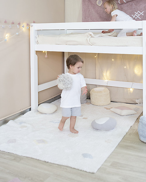 Lorena Canals Washable Rug Kim, White Natural Cotton (140x200 cm) unisex