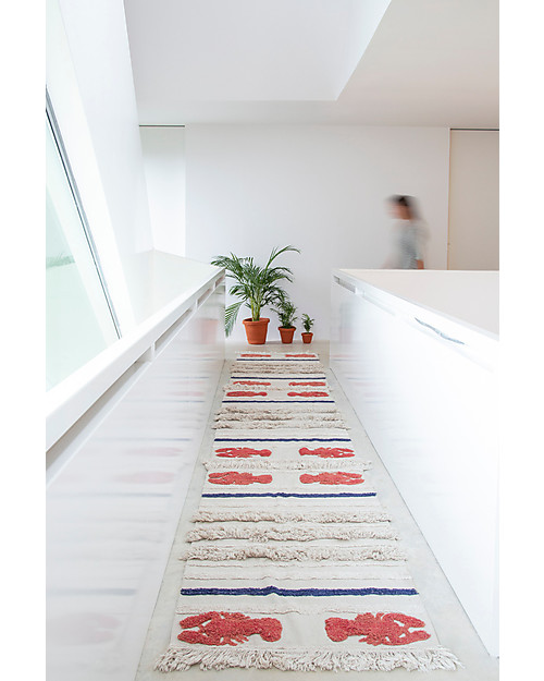 Lorena Canals Washable Rug Mini Lobster, Small - 100% Cotton (80x140 cm) Carpets