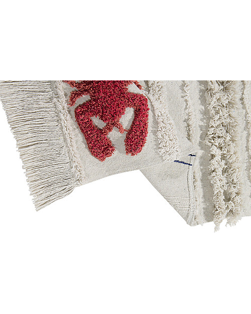 Lorena Canals Washable Rug Mini Lobster, Small - 100% Cotton (80x140 cm) Carpets