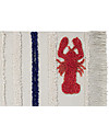 Lorena Canals Washable Rug Mini Lobster, Small - 100% Cotton (80x140 cm) Carpets