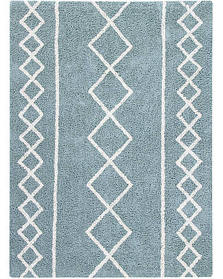Lorena Canals Washable Rug Oasis Natural - Vintage Blue - Cotton - (120x160 cm) Carpets