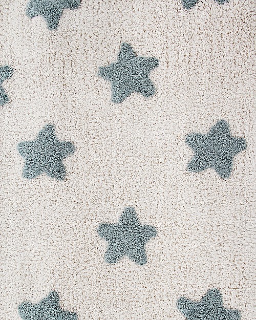 Washable Rug Hippy Stars Grey