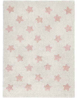 Lorena Canals Washable Rug Stars - Natural Vintage Nude - Cotton - (120x160 cm) Carpets