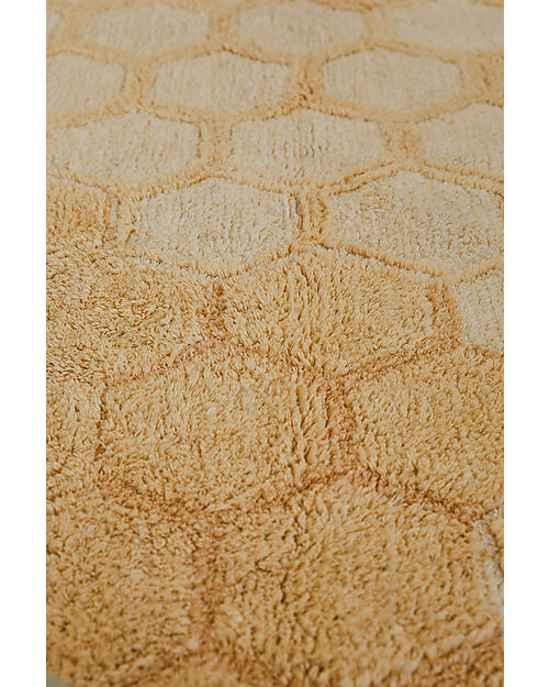 Lorena Canals Washable Rug - Sweet Honey - Ivory/Golden - Cotton - Planet Bee Collection - 140 x 200 cm Carpets