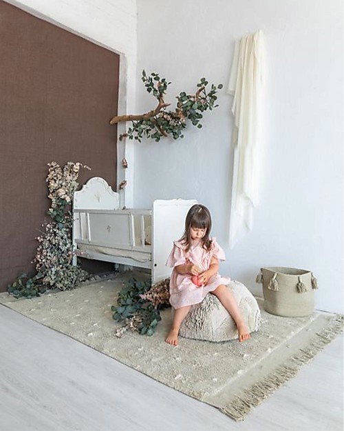 Lorena Canals Washable Rug Symphony - Olive - Cotton (140x200 cm) Carpets