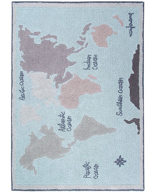Lorena Canals Washable Rug Vintage Map Lorena Canals Washable Rug Vintage Map