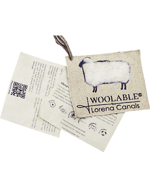Lorena Canals Wool Round Edge Rug - Sheep White - Sheep of the World Collection - 75 x 110 cm Carpets