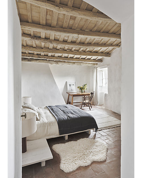 Lorena Canals Wool Round Edge Rug - Sheep White - Sheep of the World Collection - 75 x 110 cm Carpets