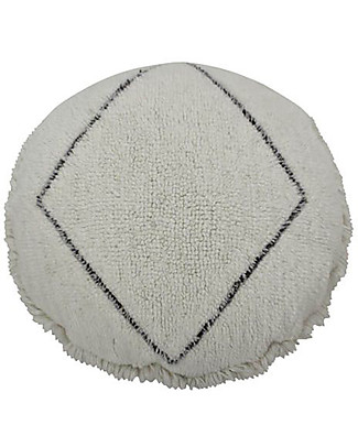 Lorena Canals Woolable Reversible Pouffe Bereber Soul, 100% Wool - 70 cm Cushions