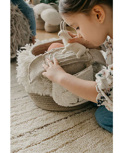 Lorena Canals Woolable Storage Basket - Pink Nose Sheep - (30x27x22 cm) Storage organisers