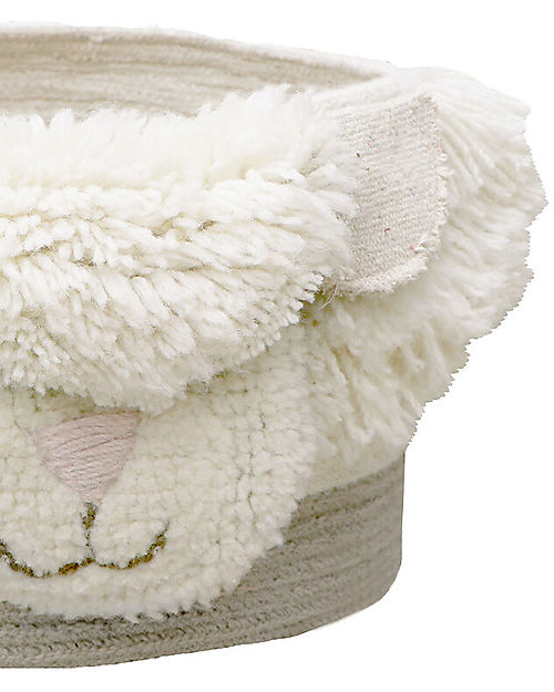 Lorena Canals Woolable Storage Basket - Pink Nose Sheep - (30x27x22 cm) Storage organisers