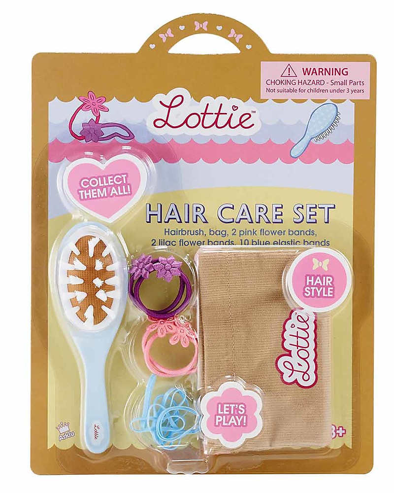 Lottie Hair Care Accessory Set for Lottie Dolls Pretend Play Unisex 