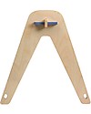 Loullou Baby Gym Combination Pack, Wooden Baby Gym + Blue Hanging Toys Baby Gym