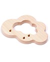 Loullou Natural Teether, Cuddle a Cloud Toy - Maple Wood Teethers