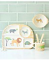 Love Mae 5-pieces Bamboo Dinner Set, Safari - Durable and ecological! Perfect gift idea! Bowls & Plates