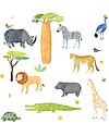Love Mae Fabric Wall Stickers, Safari - Repositionable and Biodegradable! Wall Stickers
