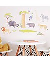 Love Mae Fabric Wall Stickers, Safari - Repositionable and Biodegradable! Wall Stickers