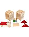 Lubulona Hospital Set with Ambulance - FSC-PEFC Beech Wood Wooden Toy Cars, Trains & Trucks