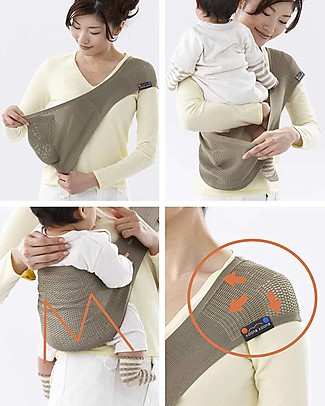 Lucky Baby Ultra Light Baby Sling Sage - SUPPORi - Fits in your Pocket Baby Slings