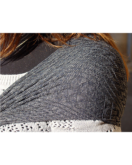 Lucky Baby Wacotto, 2-in-1 Baby Carrier, Grey - Also great as infinity scarf! Baby Slings