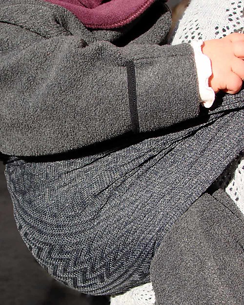 Lucky Baby Wacotto, 2-in-1 Baby Carrier, Grey - Also great as infinity scarf! Baby Slings