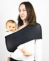 Lucky Baby Wacotto, 2-in-1 Baby Carrier, Grey - Also great as infinity scarf! Baby Slings