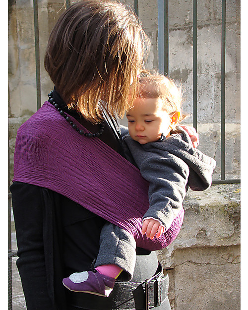 Lucky Baby Wacotto, 2-in-1 Baby Carrier, Magenta - Also great as infinity scarf! Baby Slings