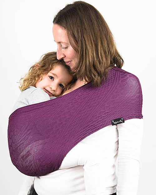 Lucky Baby Wacotto, 2-in-1 Baby Carrier, Magenta - Also great as infinity scarf! Baby Slings