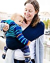 Lucky Baby Wacotto, 2-in-1 Baby Carrier, Navy Blue - 6-36 mths - Also great as infinity scarf! Baby Slings