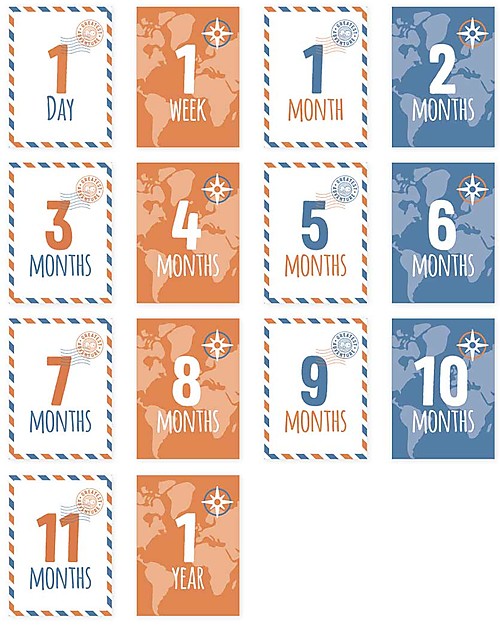 Lulujo Baby Baby’s First Year Swaddle + Cards Set, Greatest Adventure - For the social baby and parents! Muslin Swaddle