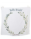 Lulujo Baby Baby’s First Year Swaddle + Cards Set, Hello World - For the social baby and parents! Muslin Swaddle