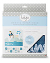 Lulujo Baby Baby’s First Year Swaddle + Cards Set, I Will Move Mountains - For the social baby and parents! Muslin Swaddle