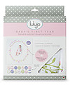 Lulujo Baby Baby’s First Year Swaddle + Cards Set, Isn't She Lovely - For the social baby and parents! Muslin Swaddle