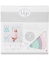Lulujo Baby Baby’s First Year Swaddle + Cards Set, Something Special - For the social baby and parents! Muslin Swaddle